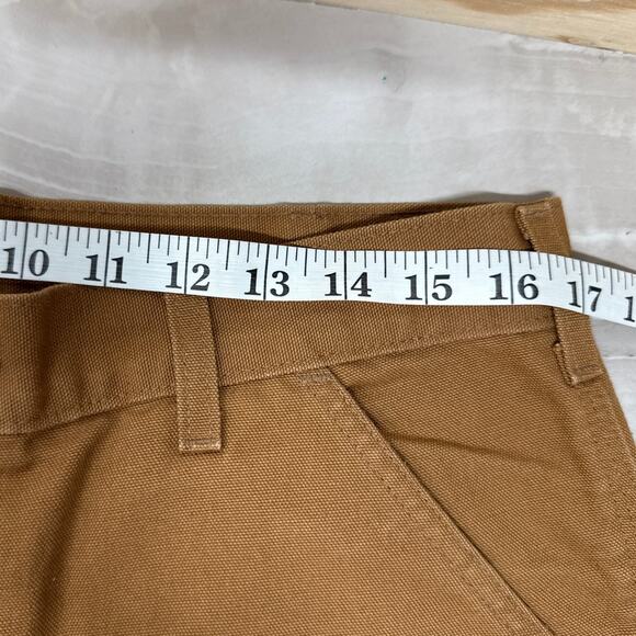 Vintage Carhartt Carpenter Work Pants 42X30 Brown Washed Duck Canvas Relaxed Fit - Picture 3 of 5